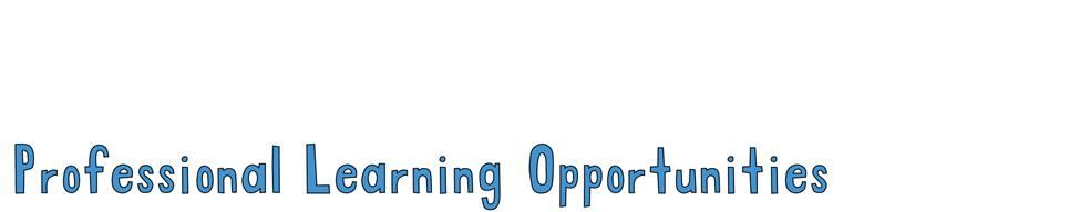 Professional Learning Opportunities banner